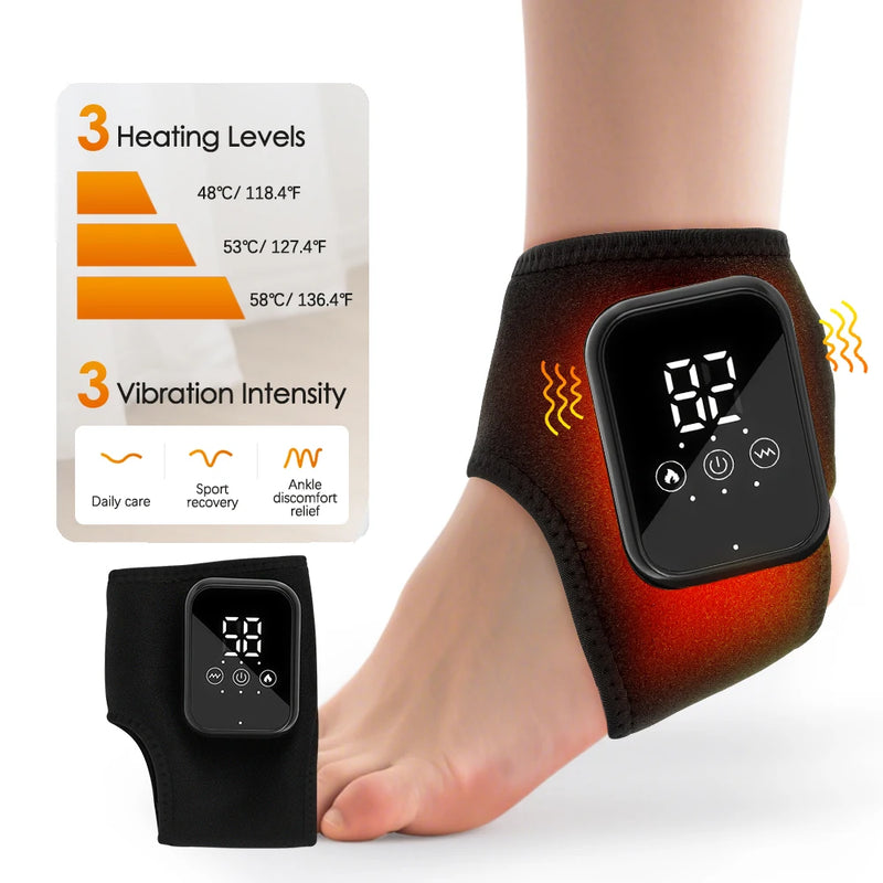 Ankle Support Brace with Heat & Vibration